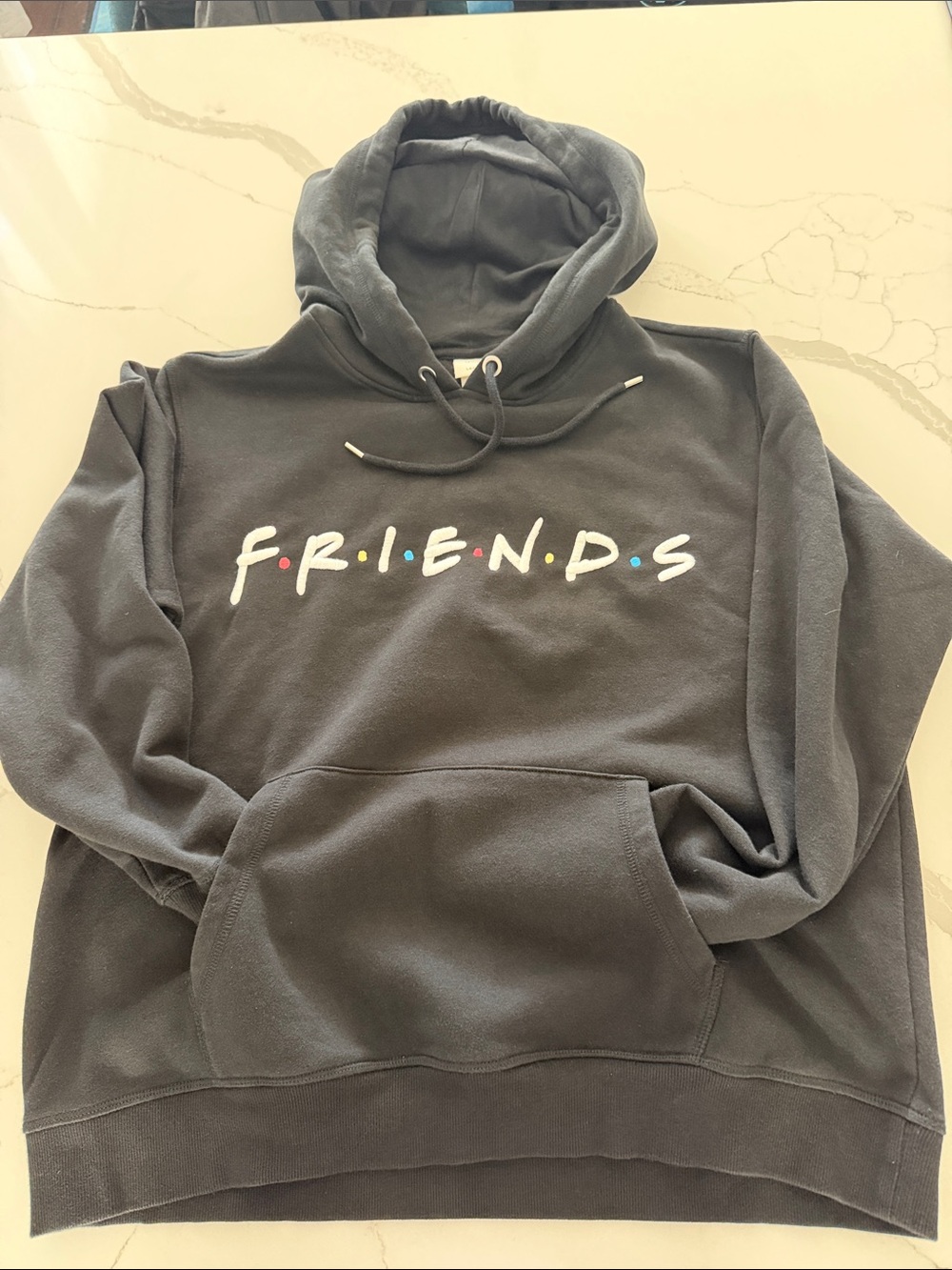 H&M Black FRIENDS Logo Hooded Sweatshirt